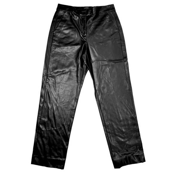 J. Crew Kate Faux Leather Straight-Leg Pant - Picture 6 of 16